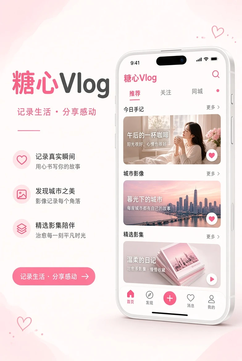 糖心Vlog移动端服务画面